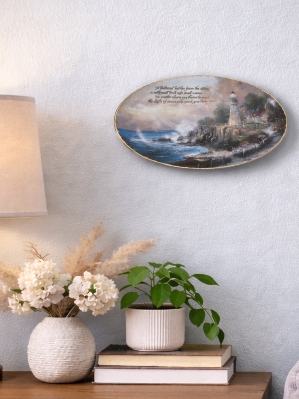 Thomas Kinkade Limited Edition Scenic Lighthouse Decorative Plate